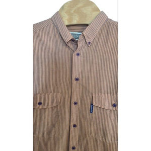 VTG 90s LEVI'S Silver Label Button Down Shirt Size XL Striped Big E made i Korea